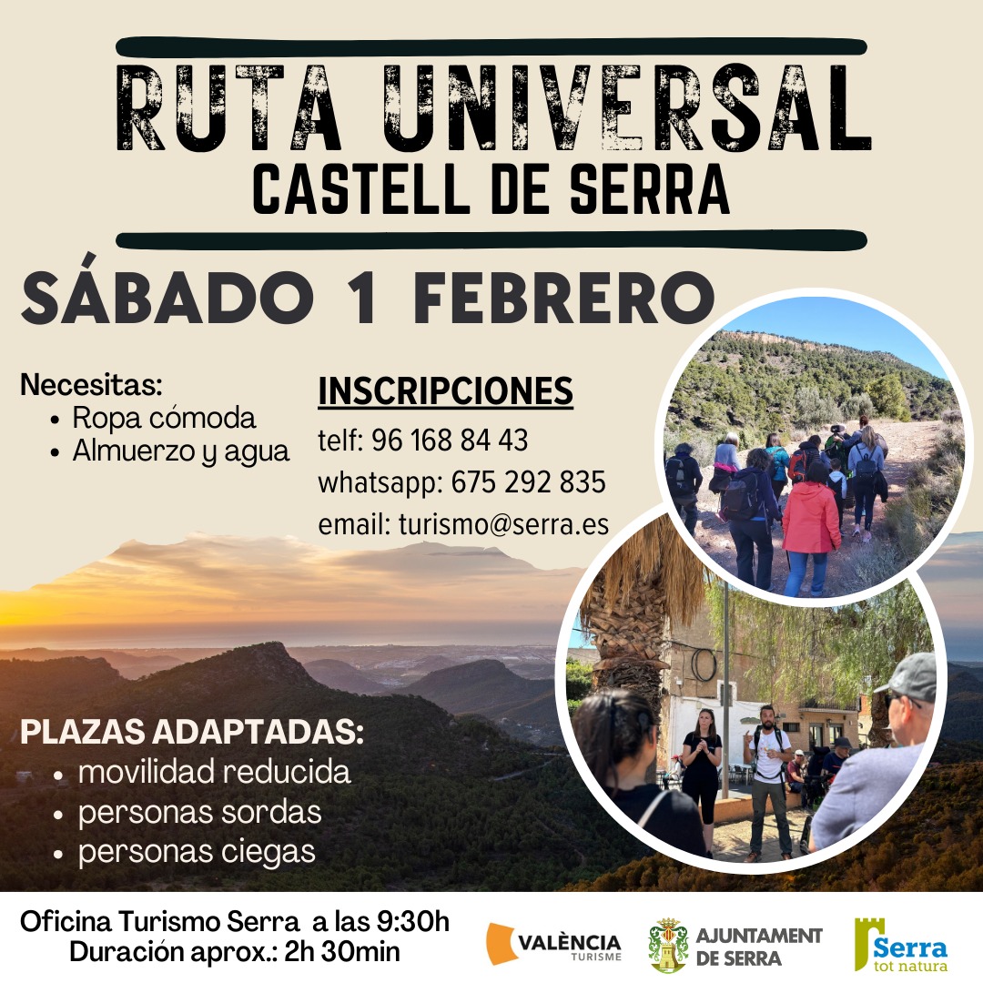 You are currently viewing Ruta universal al Castell 1 de febrer